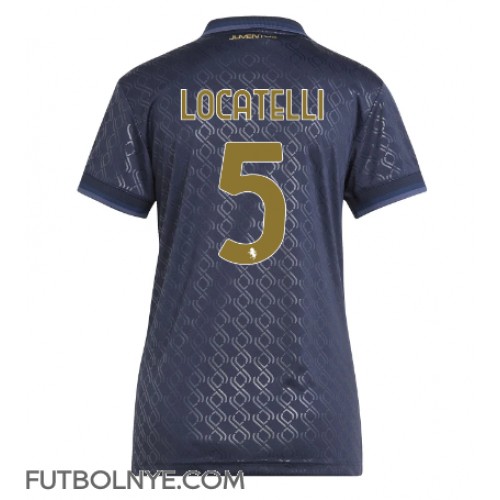 Camiseta Juventus Manuel Locatelli #5 Tercera Equipación para mujer 2024-25 manga corta